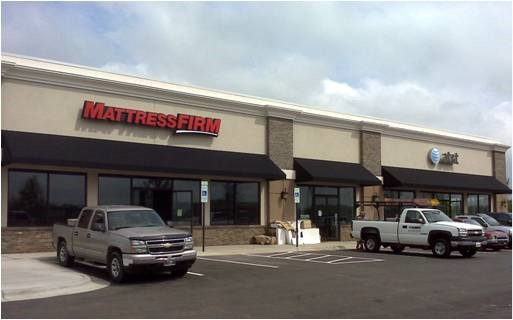 parking lot of mattress firm building