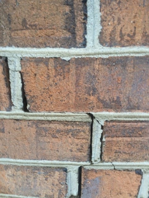 bricks cemented together