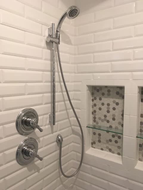 a bathroom shower